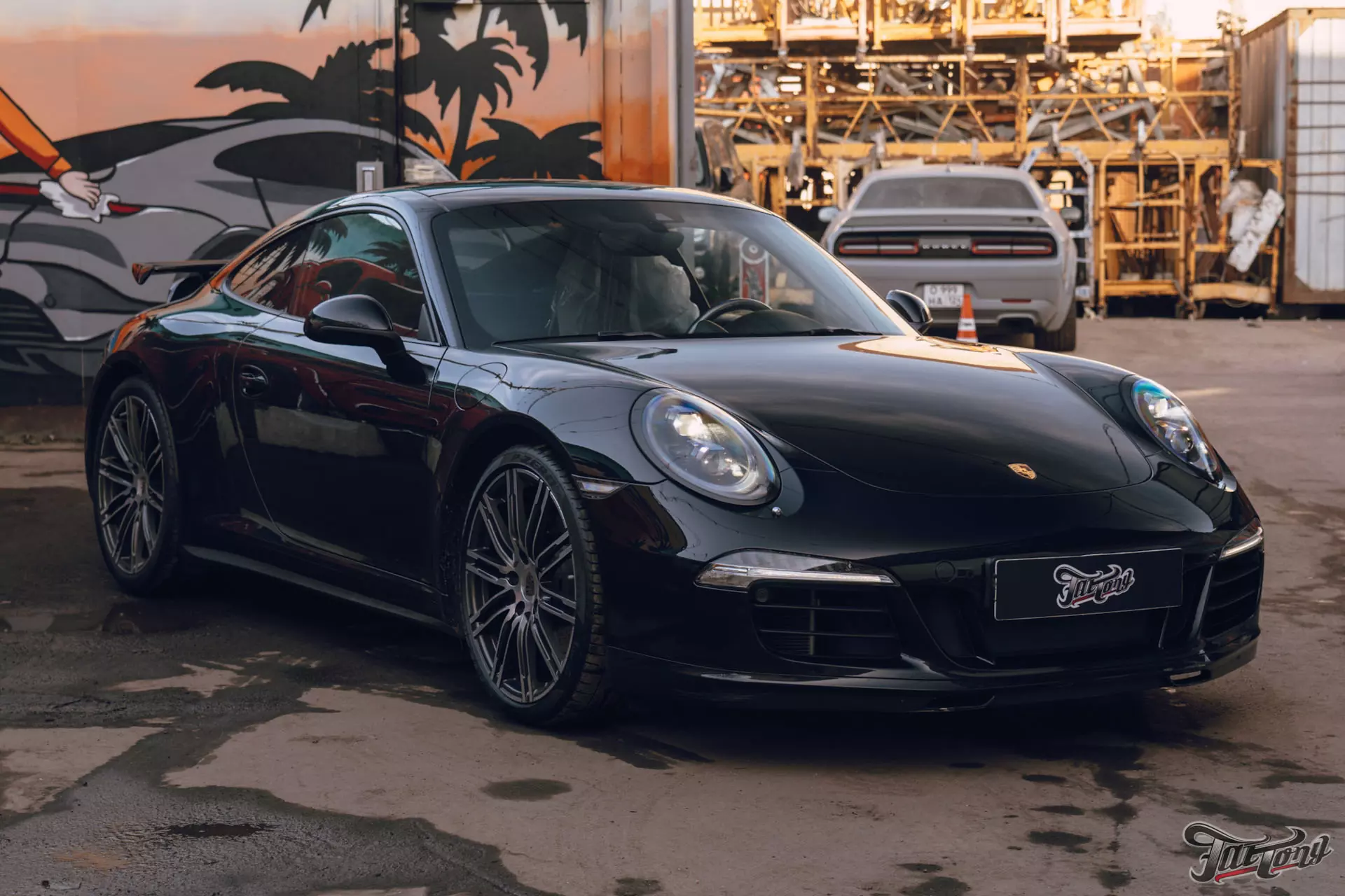 Porsche 911. Полировка пленки+покрытие керамикой